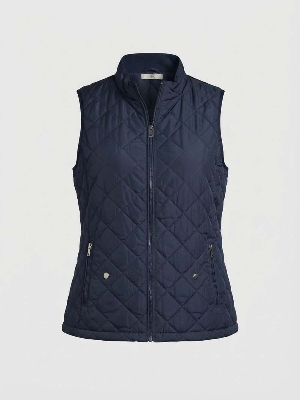 Missmoly Quilted Vest Size Large  Blue